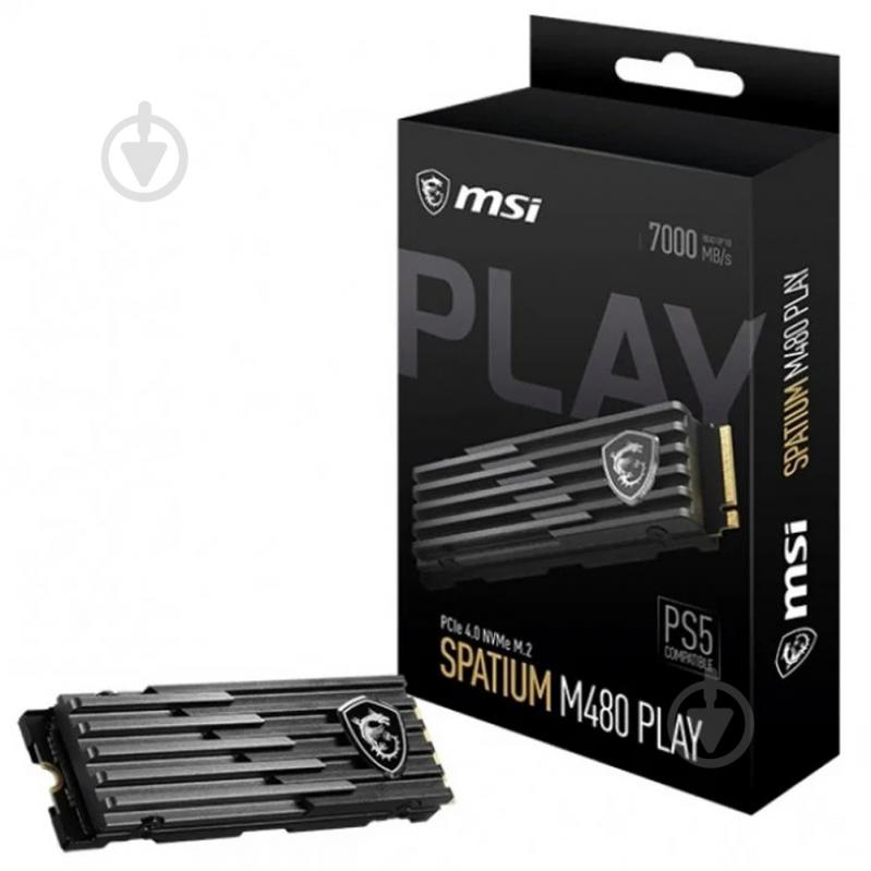 SSD-накопичувач MSI Spatium M480 Play 2000GB M.2 PCI Express 4.0 x4 3D NAND (S78-440Q300-P83) - фото 4