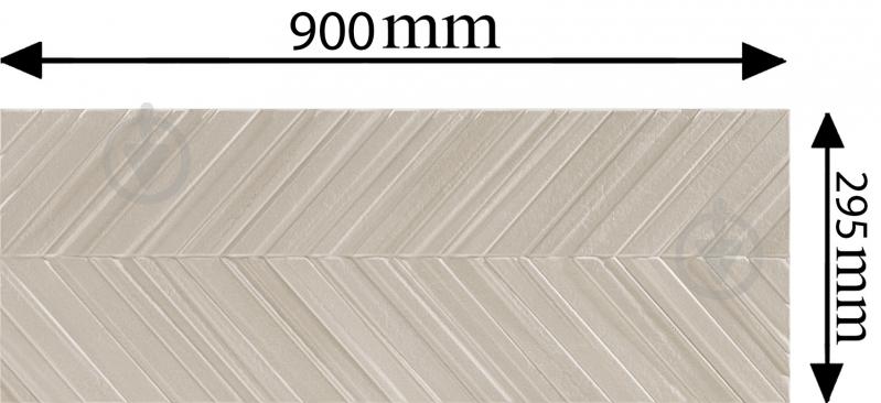 Плитка Cifre Шеврон Тортора 29,5х90 - фото 2