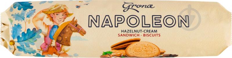 Печиво-сандвіч Grona Napoleon Huzelnut-cream 240 г - фото 2