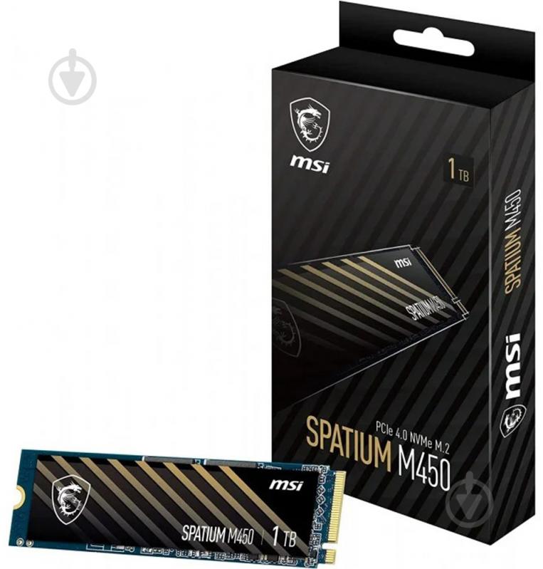 SSD-накопитель MSI Spatium M450 1000GB M.2 PCI Express 4.0 x4 3D TLC NAND (S78-440L920-P83) - фото 3