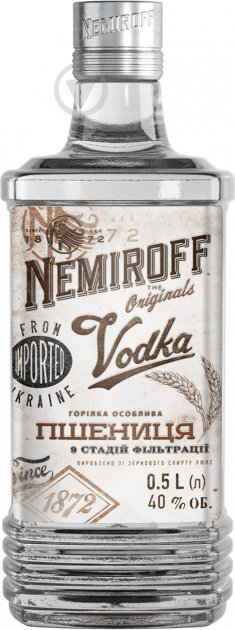 Водка Nemiroff Пшеница 0,5 л - фото 1