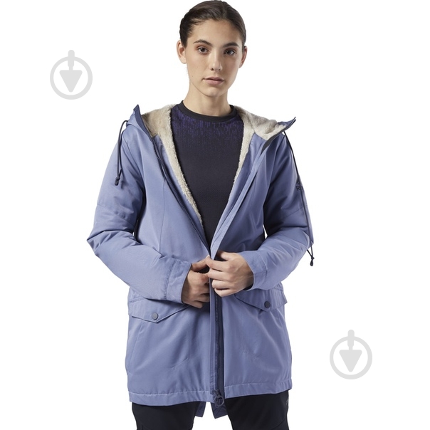 Куртка-парка женская Reebok OW FL PRKA EB6995 р.XS синяя - фото 2 Куртка-парка женская Reebok OW FL PRKA EB6995 р.XS синяя - фото 2