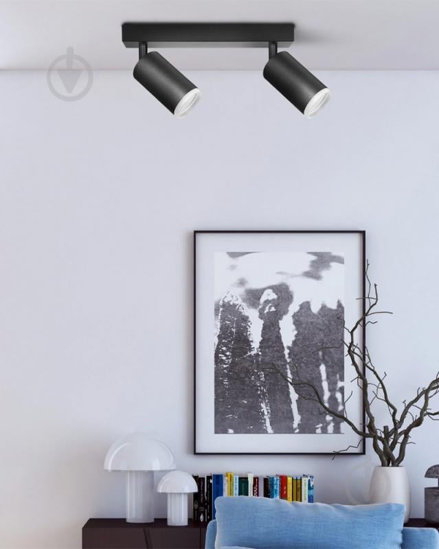 Светильник потолочный Goldlux London 327703 2x10 Вт GU10 черный 327703 - фото 2 Светильник потолочный Goldlux London 327703 2x10 Вт GU10 черный 327703 - фото 2