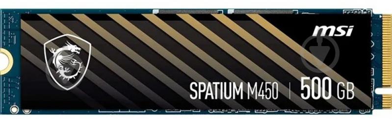 SSD-накопичувач MSI Spatium M450 500GB M.2 PCI Express 4.0 x4 3D TLC NAND (S78-440K190-P83) - фото 1