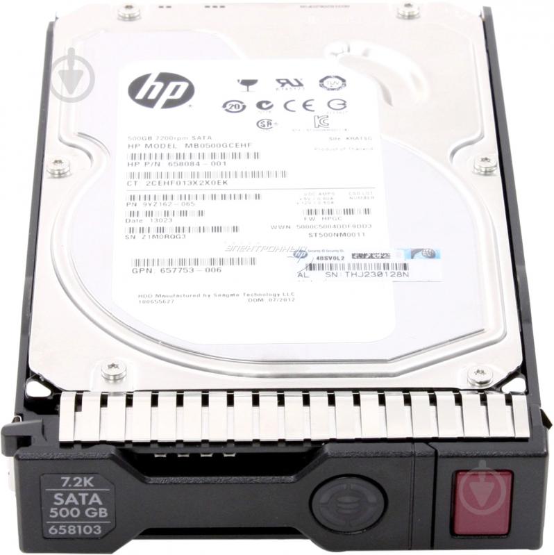 Жорсткий диск HP 3.5" SATA 500GB 7.2k SC LFF hot-plug - фото 1