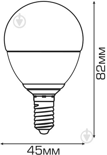 Лампа світлодіодна Светкомплект 5 Вт G45 матова E14 220 В 4500 К - фото 4
