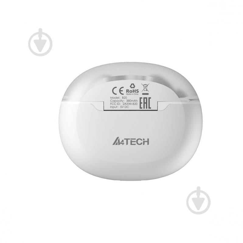 Bluetooth-гарнитура A4Tech B20 (Grayish White) white (B20 (Grayish White)) - фото 5