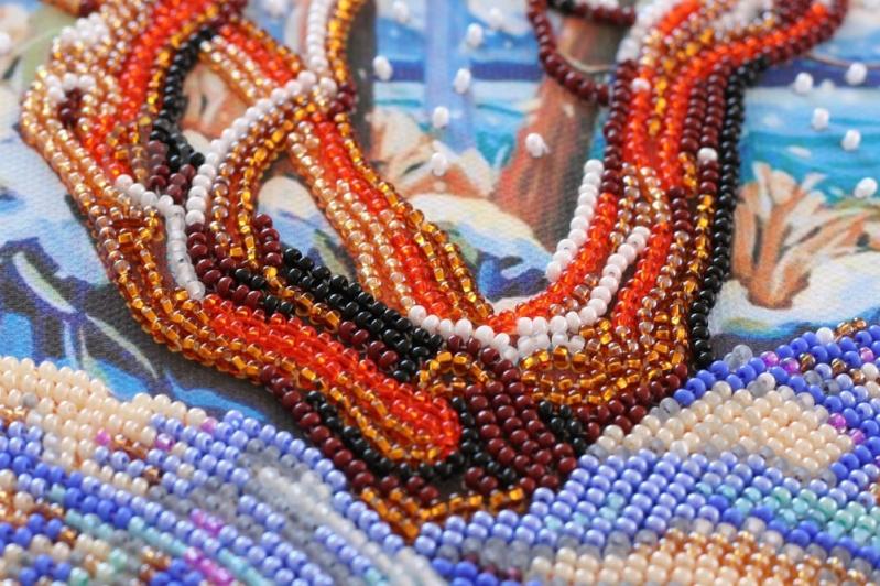 Набор-миди для вышивания бисером Первый снег 200х200 мм - фото 2