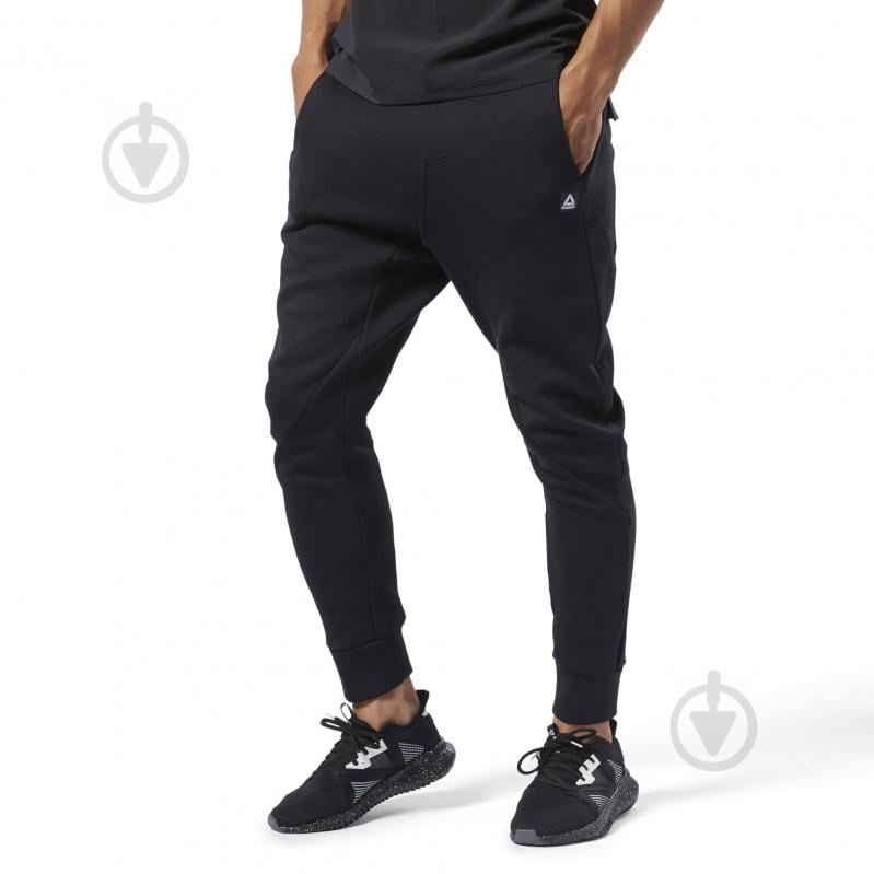 Брюки Reebok TS Knit Jogger EC0736 р. XL черный - фото 1