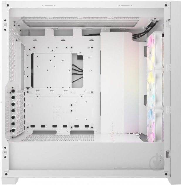 Корпус Corsair iCUE 5000D RGB AirFlow Tempered Glass White - фото 8