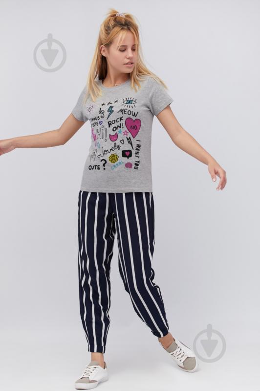 Футболка YAPPI Basic WG1049 р.S серый - фото 2 Футболка YAPPI Basic WG1049 р.S серый - фото 2