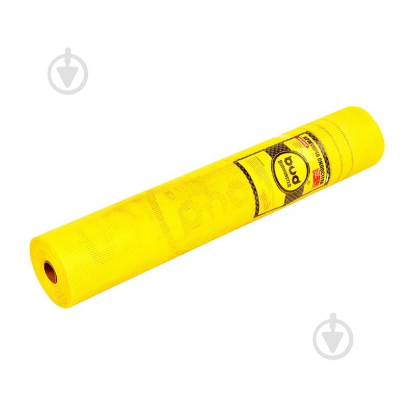 Склосітка штукатурна лугостійка Budmonster Prime 160 5x5 жовта (рулон 50 кв.м) - фото 1