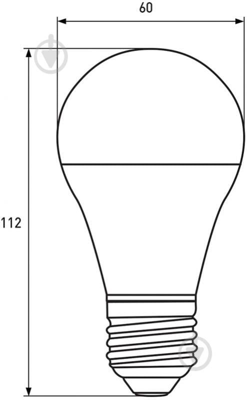 Лампа світлодіодна Eurolamp 3 шт./уп. 10 Вт A60 матова E27 220 В 3000 К MLP-LED-A60-10273(3) - фото 3