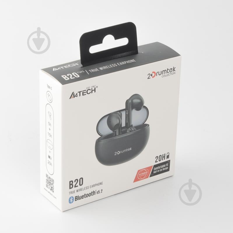 Bluetooth-гарнитура A4Tech B20 (Ash Grey) grey (B20 (Ash Grey)) - фото 7