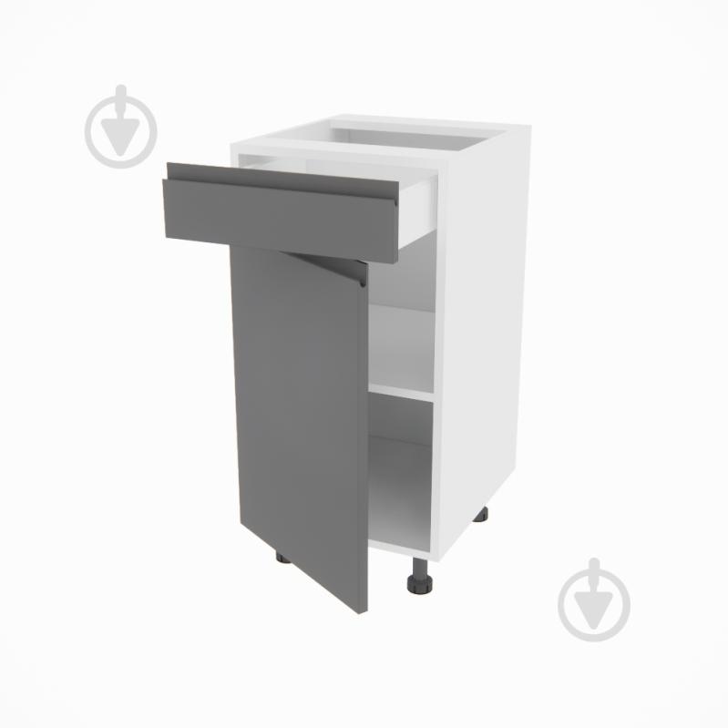 Тумба нижняя Влада ( Н 40 ДШ FAVORIT левая) графит/белый - фото 2