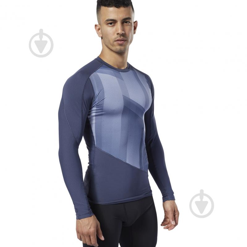 Футболка Reebok OST LS Comp Tee - P EC0958 р.M темно-синий - фото 1