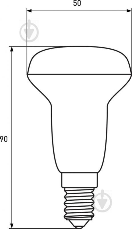 Лампа світлодіодна Eurolamp 6 Вт R50 матова E14 220 В 4000 К LED-R50-06144(N) - фото 3