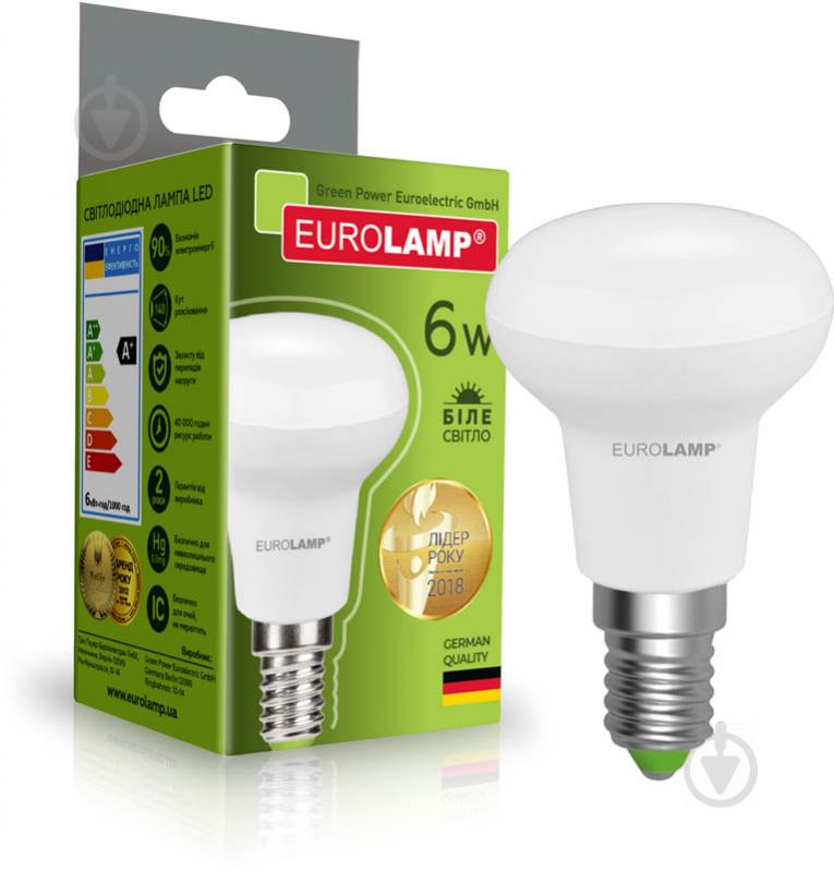 Лампа світлодіодна Eurolamp 6 Вт R50 матова E14 220 В 4000 К LED-R50-06144(N) - фото 2