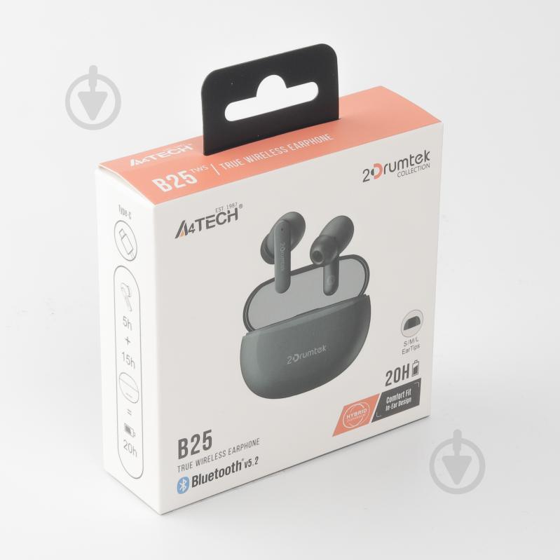 Bluetooth-гарнітура A4Tech B25 (Ash Grey) grey (B25 (Ash Grey)) - фото 8