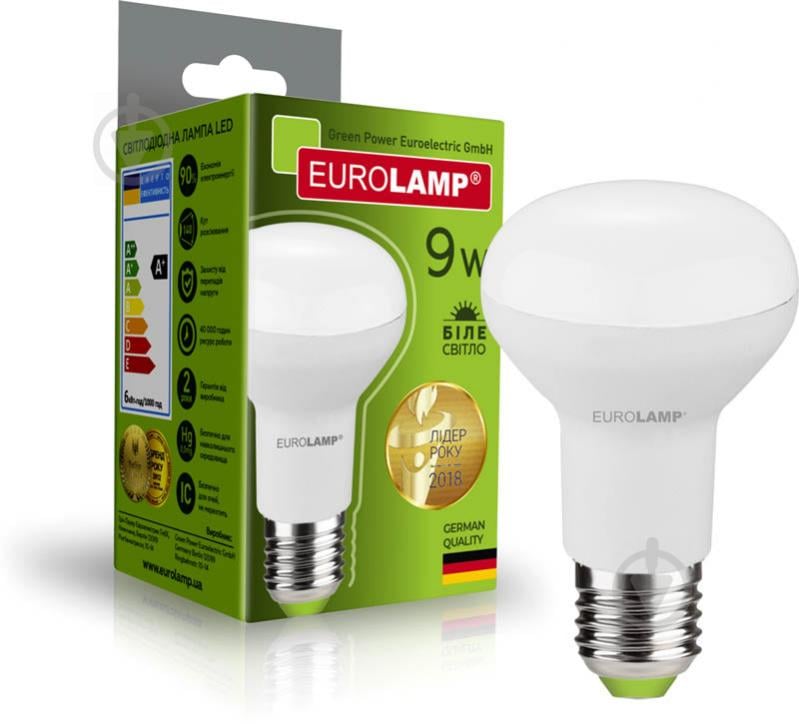 Лампа светодиодная Eurolamp 9 Вт R63 матовая E27 220 В 4000 К LED-R63-09274(N) - фото 2