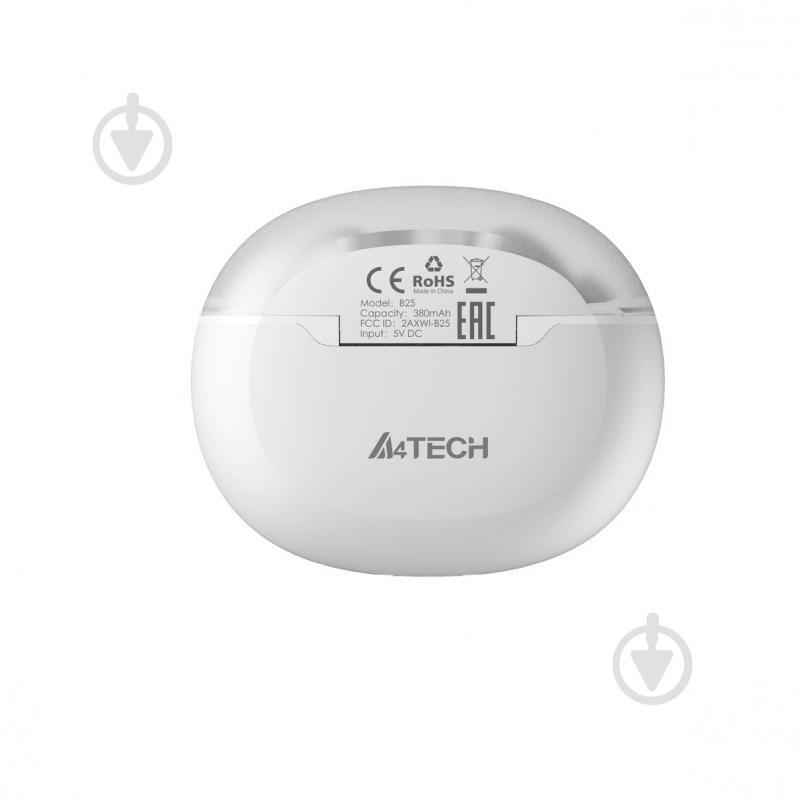 Bluetooth-гарнитура A4Tech B25 (Grayish White) white (B25 (Grayish White)) - фото 6