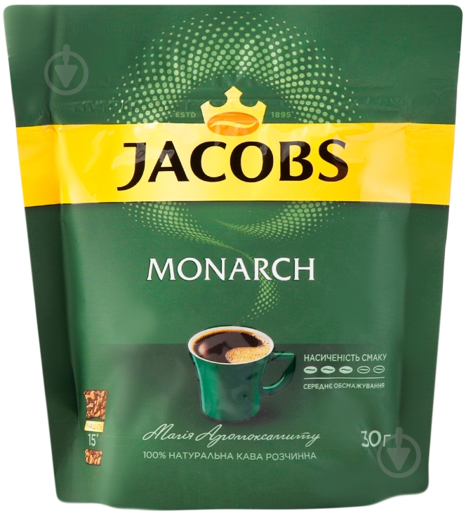 Кофе растворимый Jacobs Monarch 30 г - фото 1