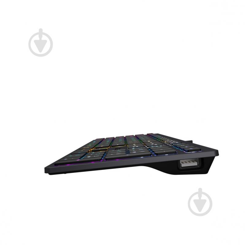 Клавиатура A4Tech (FX60H USB (Grey) Neon backlit) с ножничными переключателями Fstyler grey - фото 5