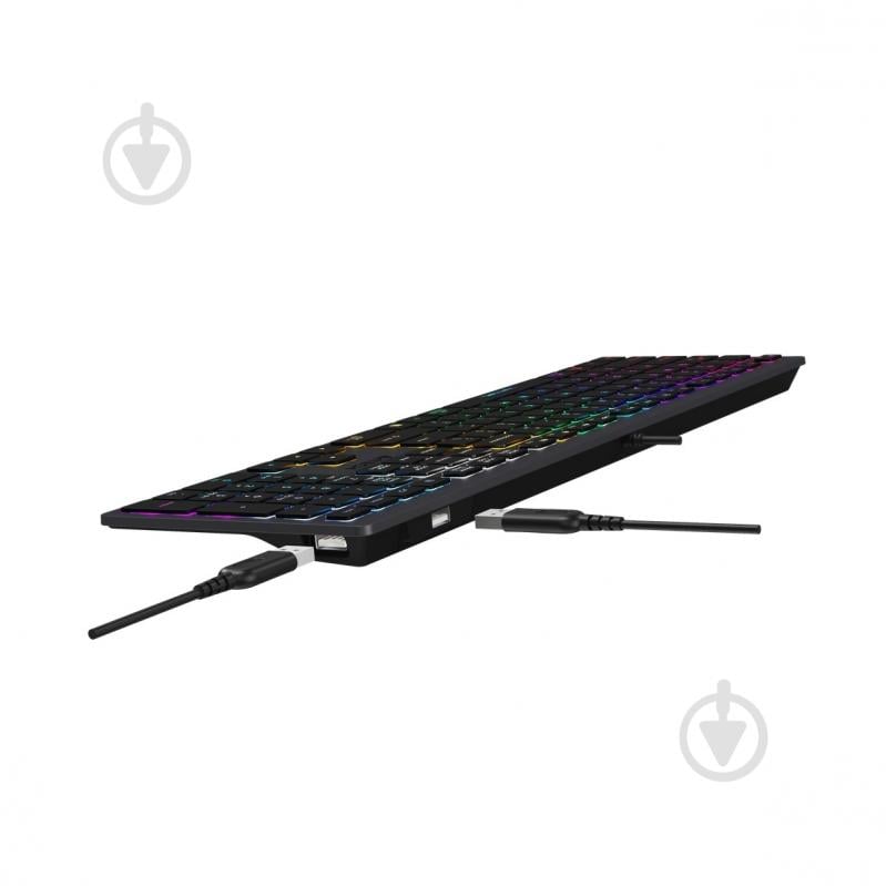 Клавиатура A4Tech (FX60H USB (Grey) Neon backlit) с ножничными переключателями Fstyler grey - фото 8