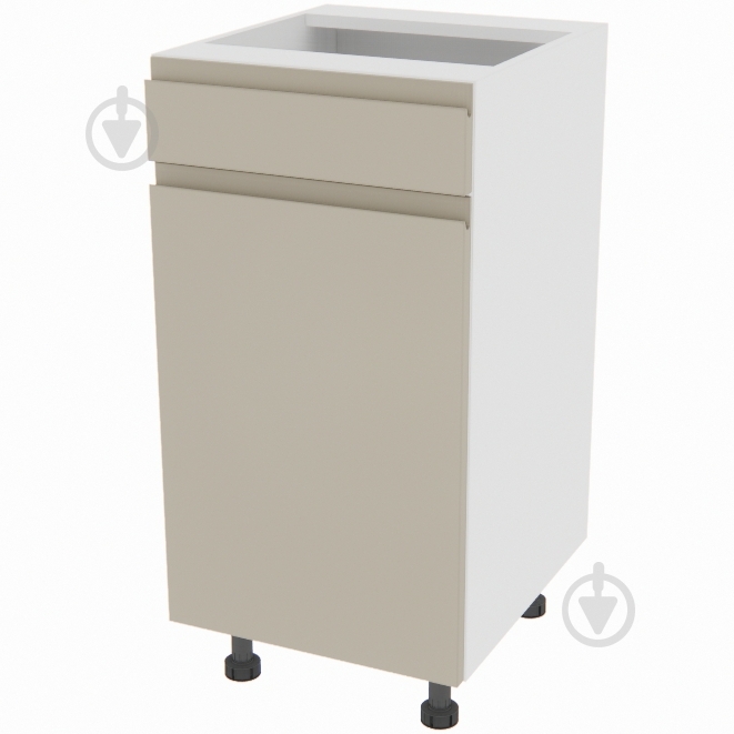 Тумба нижняя Влада ( Н 40 ДШ FAVORIT левая) айвори/белый - фото 1