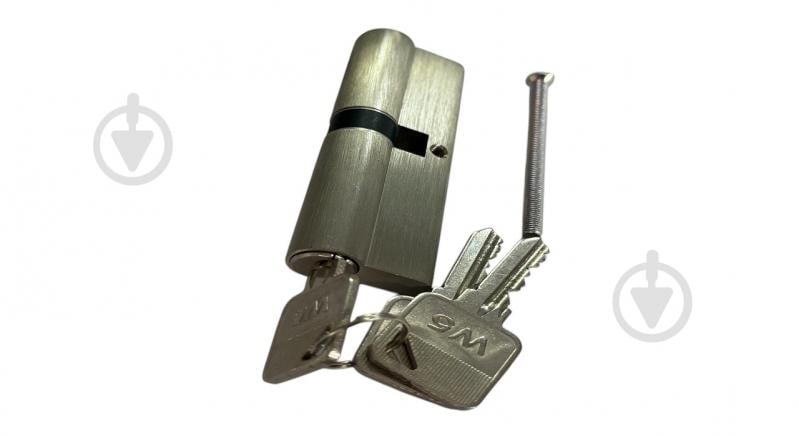 Цилиндр Wilka 40x45 ключ-ключ 85 мм матовый никель W5 - фото 4