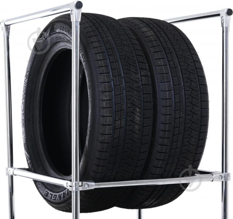Стеллаж для хранения шин и колес 1500x550x500 мм хром металл - фото 5 Стеллаж для хранения шин и колес 1500x550x500 мм хром металл - фото 5