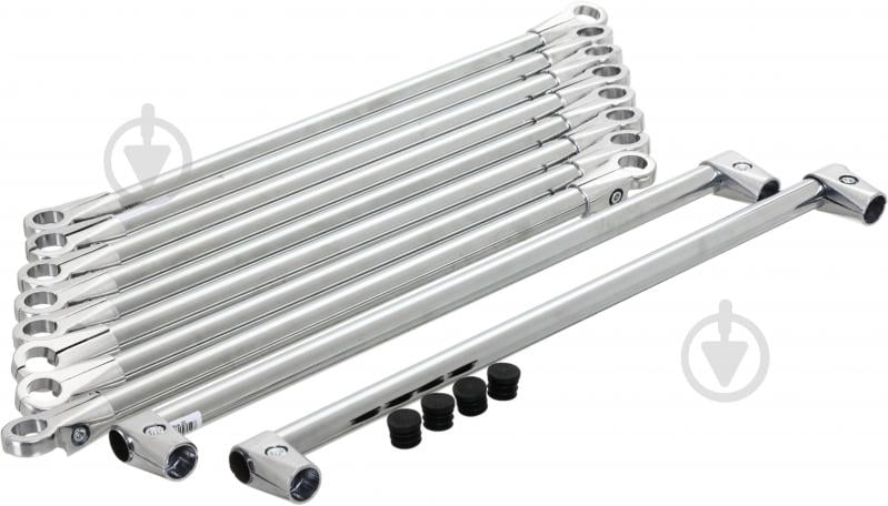 Стеллаж для хранения шин и колес 1500x550x500 мм хром металл - фото 10 Стеллаж для хранения шин и колес 1500x550x500 мм хром металл - фото 10