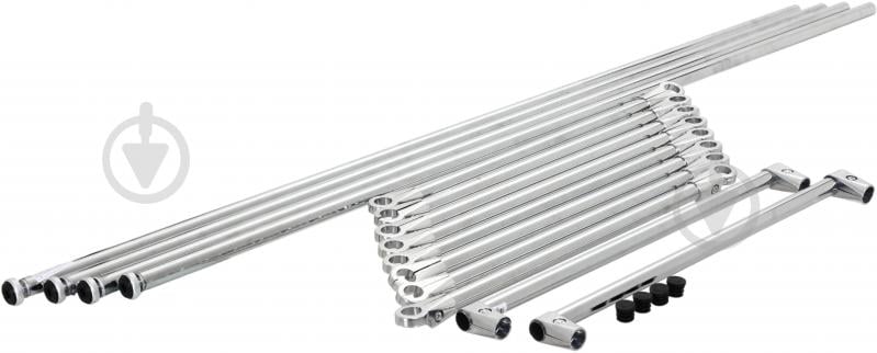 Стеллаж для хранения шин и колес 1500x550x500 мм хром металл - фото 11 Стеллаж для хранения шин и колес 1500x550x500 мм хром металл - фото 11