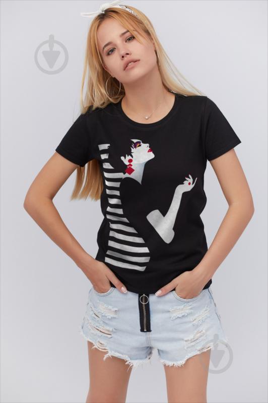 Футболка YAPPI Basic WB1047 р.XL черный - фото 1 Футболка YAPPI Basic WB1047 р.XL черный - фото 1