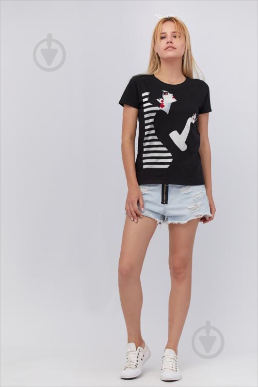 Футболка YAPPI Basic WB1047 р.XL черный - фото 2 Футболка YAPPI Basic WB1047 р.XL черный - фото 2