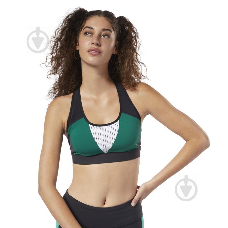 Бра Reebok OS HERO RACER BRA P EC1126 р.M зеленый - фото 3