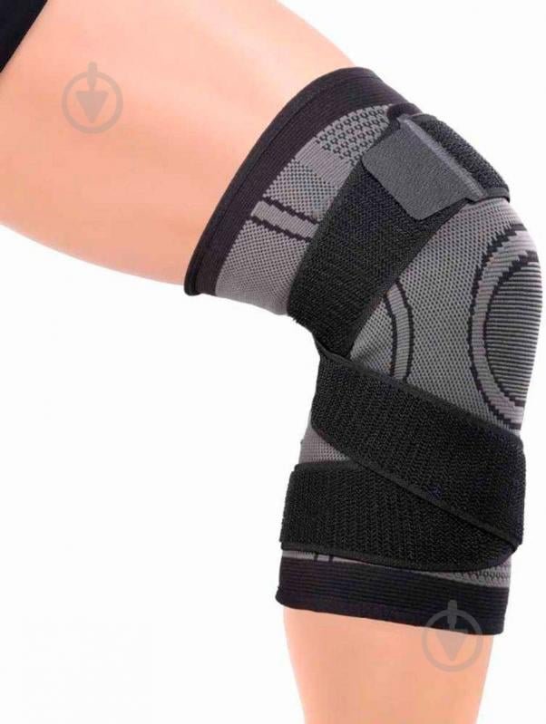 Бандаж для колін Scitec Nutrition Knee Support Bandage р. L сірий - фото 2