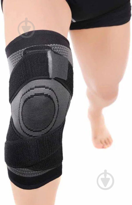 Бандаж для колін Scitec Nutrition Knee Support Bandage р. L сірий - фото 3