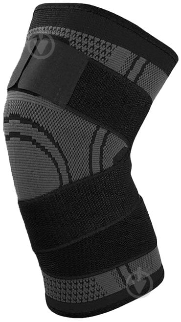 Бандаж для колін Scitec Nutrition Knee Support Bandage р. L сірий - фото 1