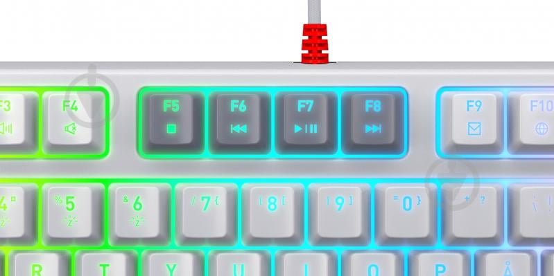 Клавиатура Xtrfy K4 TKL RGB Kailh Red Retro (XG-K4-RGB-TKL-RETRO-RRUS) grey - фото 4