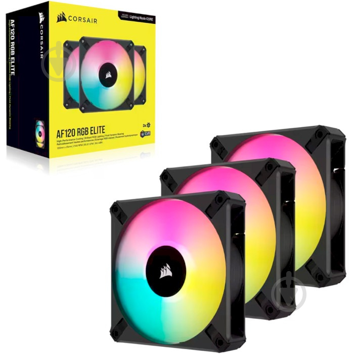 Вентилятор Corsair AF120 RGB Elite Triple Pack (CO-9050154-WW) - фото 2