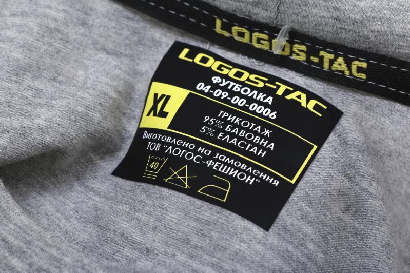 Футболка LOGOS-Tac без нанесення 04-09-00-0006 р.L сірий меланж - фото 10