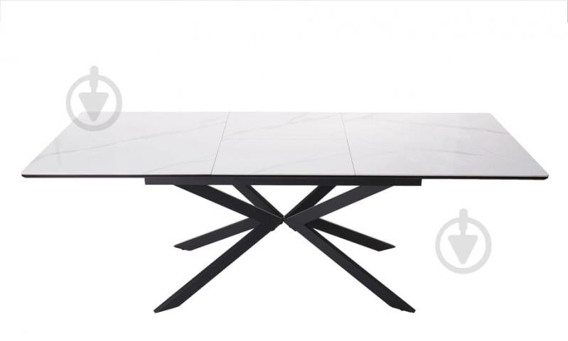Стол обеденный Prestol Атлас 1600(2200)x900x750мм белый/черный - фото 6
