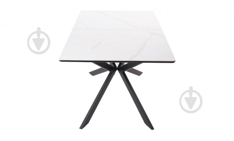 Стол обеденный Prestol Атлас 1600(2200)x900x750мм белый/черный - фото 4