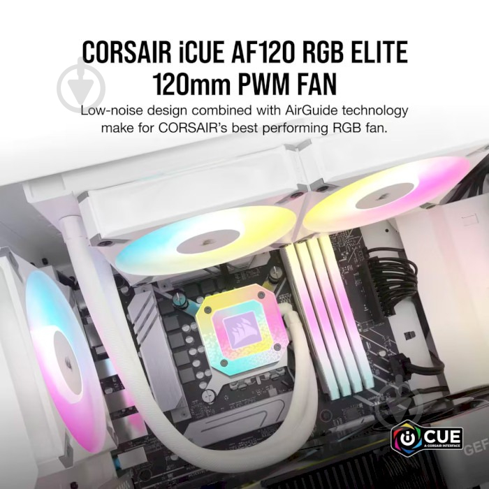 Вентилятор Corsair AF120 RGB Elite White (CO-9050157-WW) - фото 3