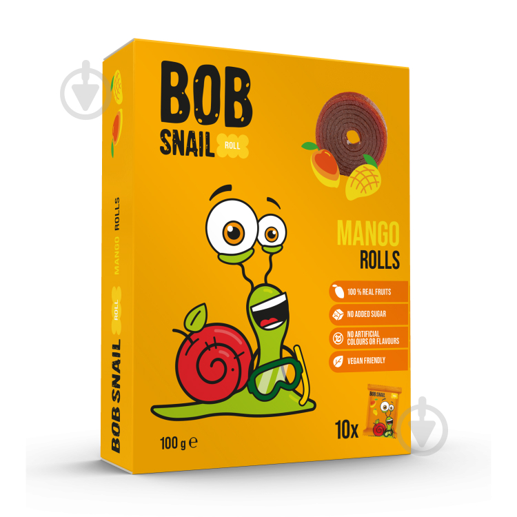 Конфеты натуральные Bob Snail Манговые 100 г - фото 1