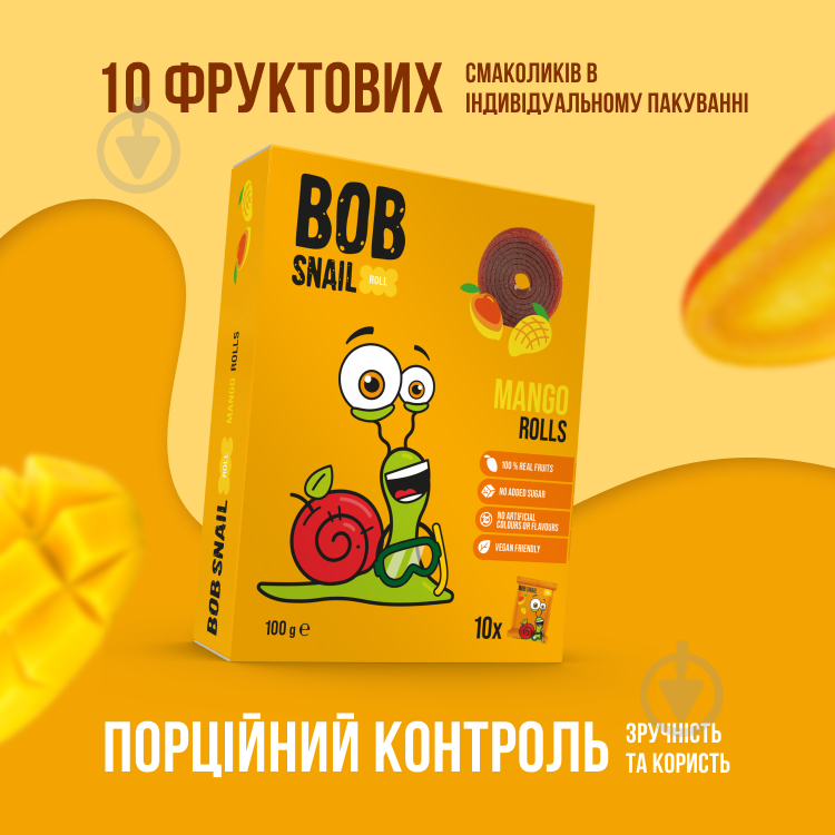 Конфеты натуральные Bob Snail Манговые 100 г - фото 2