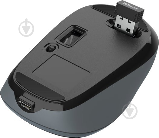 Мышь Trust YVI Rechargeable WL Black (24077) black (24077) - фото 4