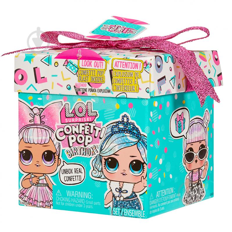 Набір з лялькою L.O.L. SURPRISE! серії Confetti Pop День народження - фото 1