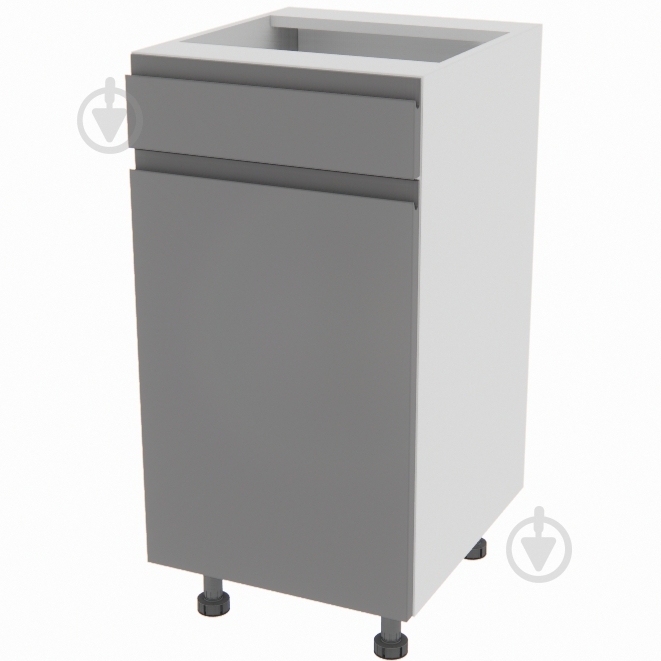 Тумба нижняя Влада ( Н 40 ДШ FAVORIT левая) графит/пепельный - фото 1 Тумба нижняя Влада ( Н 40 ДШ FAVORIT левая) графит/пепельный - фото 1